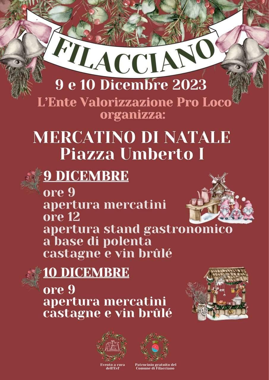 Locandina mercatini di natale 2023